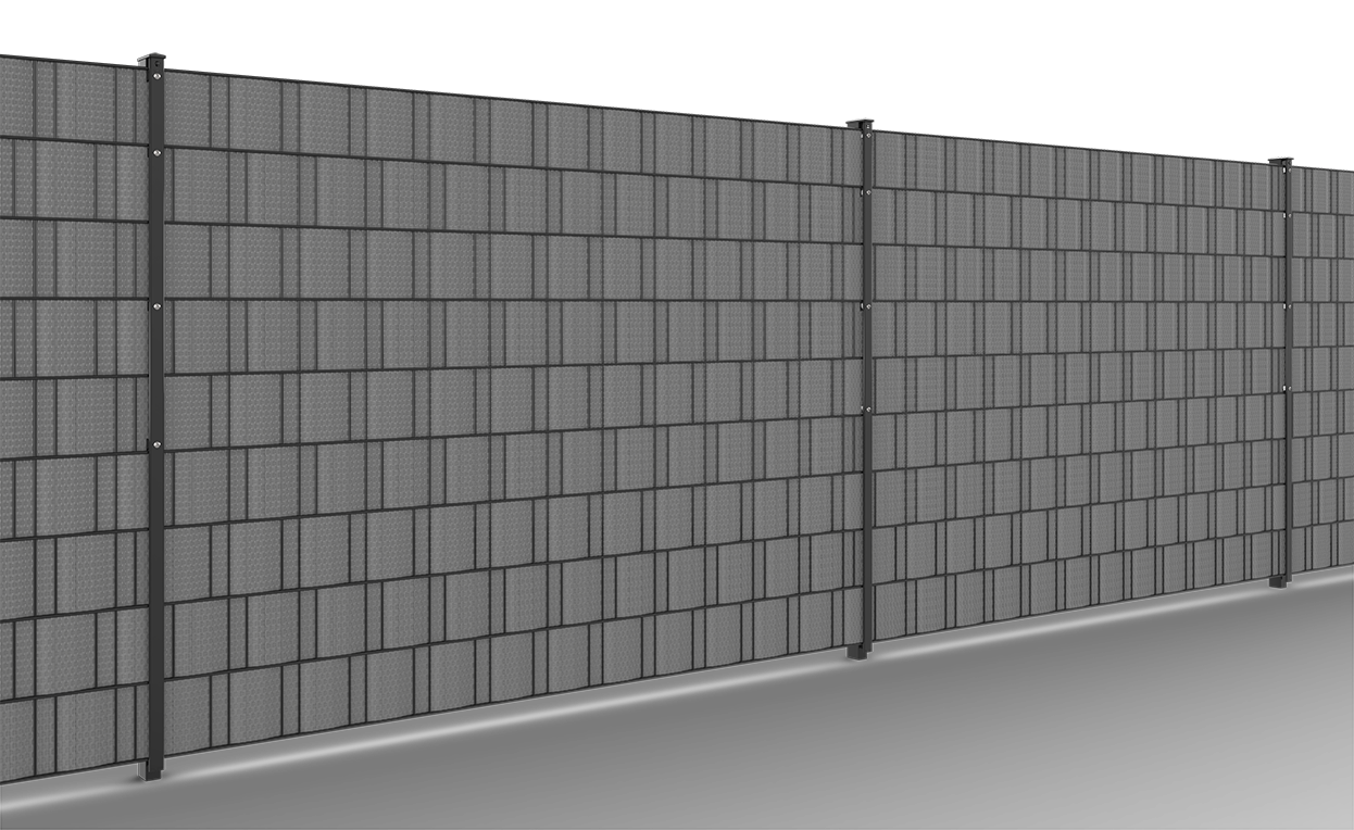 Sichtschutz Sandstein neutral  1 Rolle (26m) für Doppelstabmatten